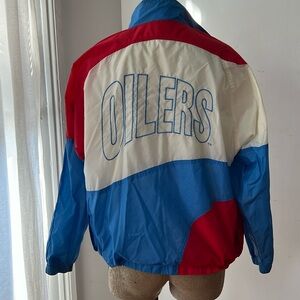 Vintage Houston Oilers wind breaker